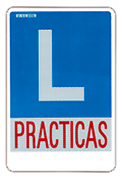 coche autoescuela, placa L